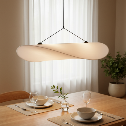 Hanglamp Japandi Handgeweven Zijde Wit Ø40 Ø60 Ø80 Slaapkamer Eetkamer