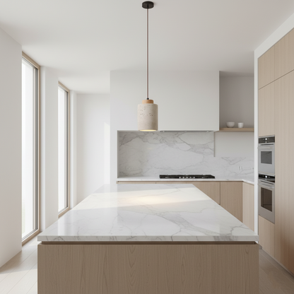 Wandlamp Marmer Alabaster Rond LED 3000K Travertin Nordic Design
