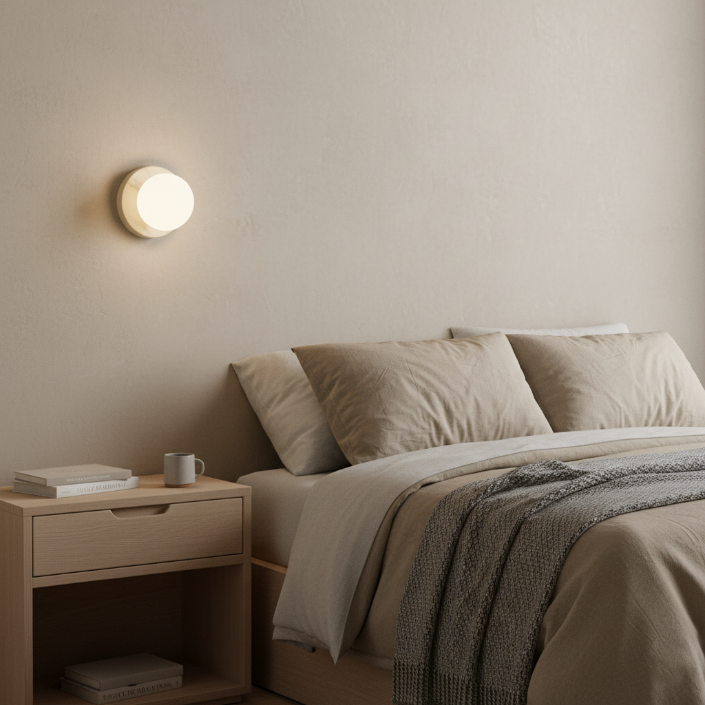 Wandlamp Glas Rond Nordisch Minimalistisch G9 LED Zwart Wit Groen Slaapkamer