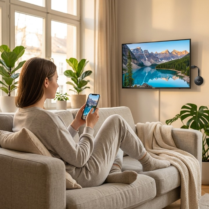 Draadloze HDMI Streamadapter 1080p voor Smartphone Tablet TV Schermspiegeling zonder Kabel