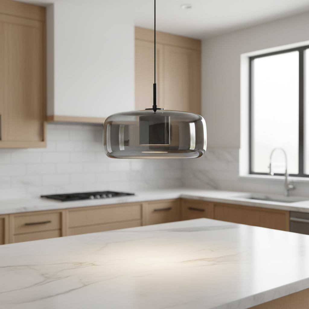 Hanglamp Rookglas Retro Trio Handgeblazen Dimbaar Verstelbaar Zwart