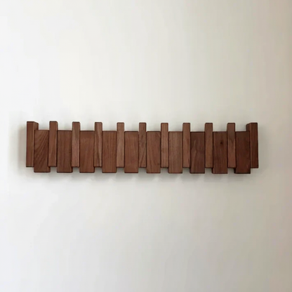 Wandkapstok Hout Piano Vormgeving 4-8 Haken Scandinavisch Design Hal Slaapkamer Garderobe Wand Opslag
