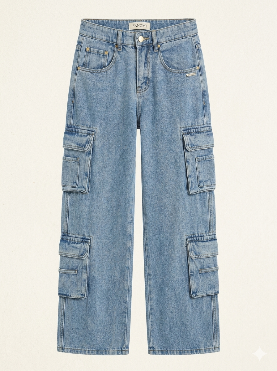 Dames Cargo Jeans Baggy Relax Fit Zomer - StudioMarella