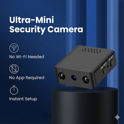 Compacte HD Beveiligingscamera met Audio en Bewegingsdetectie Nachtzicht Wi-Fi