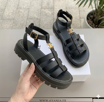 Dames Sandalen Gevlochten Zool Chunky Zomer