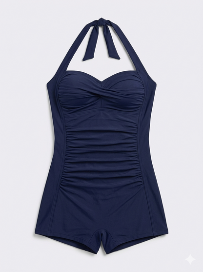 Badpak voor Dames met Push Up en Geplooide Pasvorm - StudioMarella