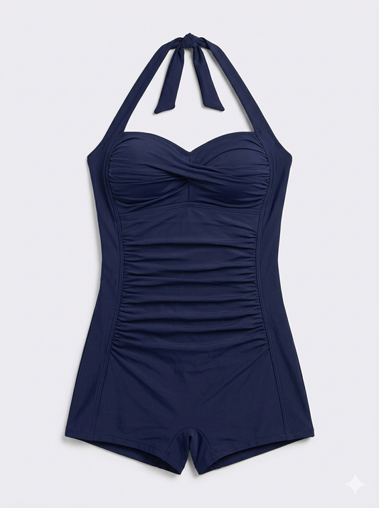 Badpak voor Dames met Push Up en Geplooide Pasvorm - StudioMarella