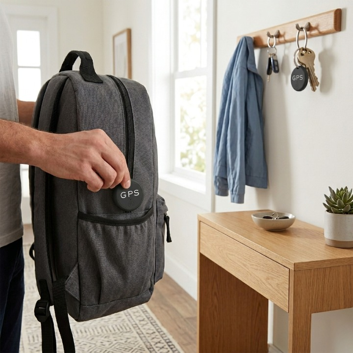 Bluetooth Tracker Mini Set van 2 – Localiseer Sleutels en Tassen – Anti-Verlies Alarm 50m Bereik