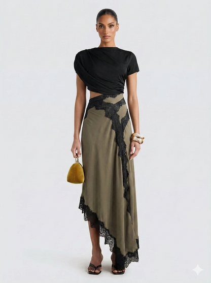 Dames en Maxi Rok Set Kant Elegant - StudioMarella
