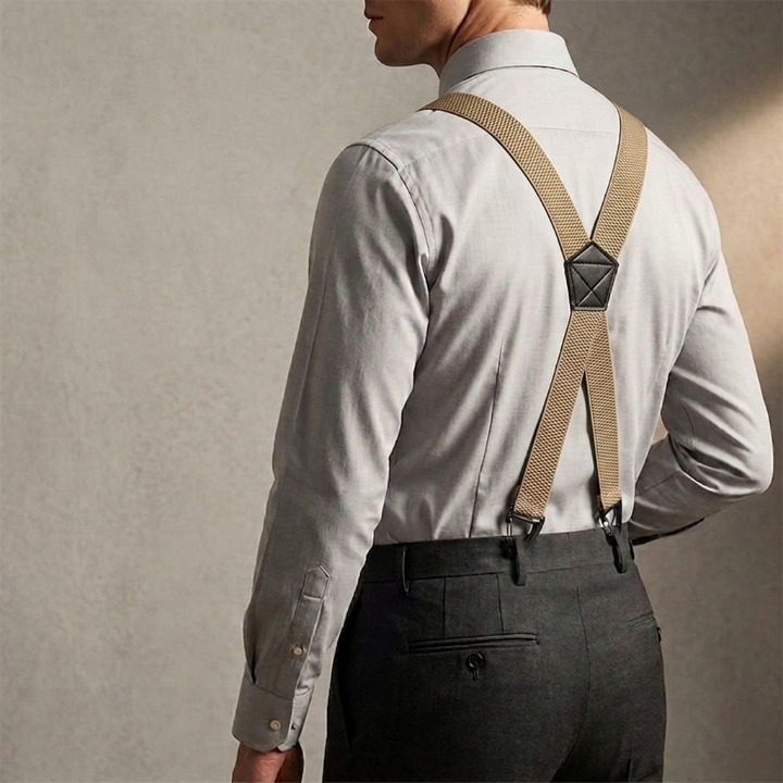 Herenbretels met Haakclips – Verstelbaar X-Back en Y-Vorm voor Perfecte Pasvorm
