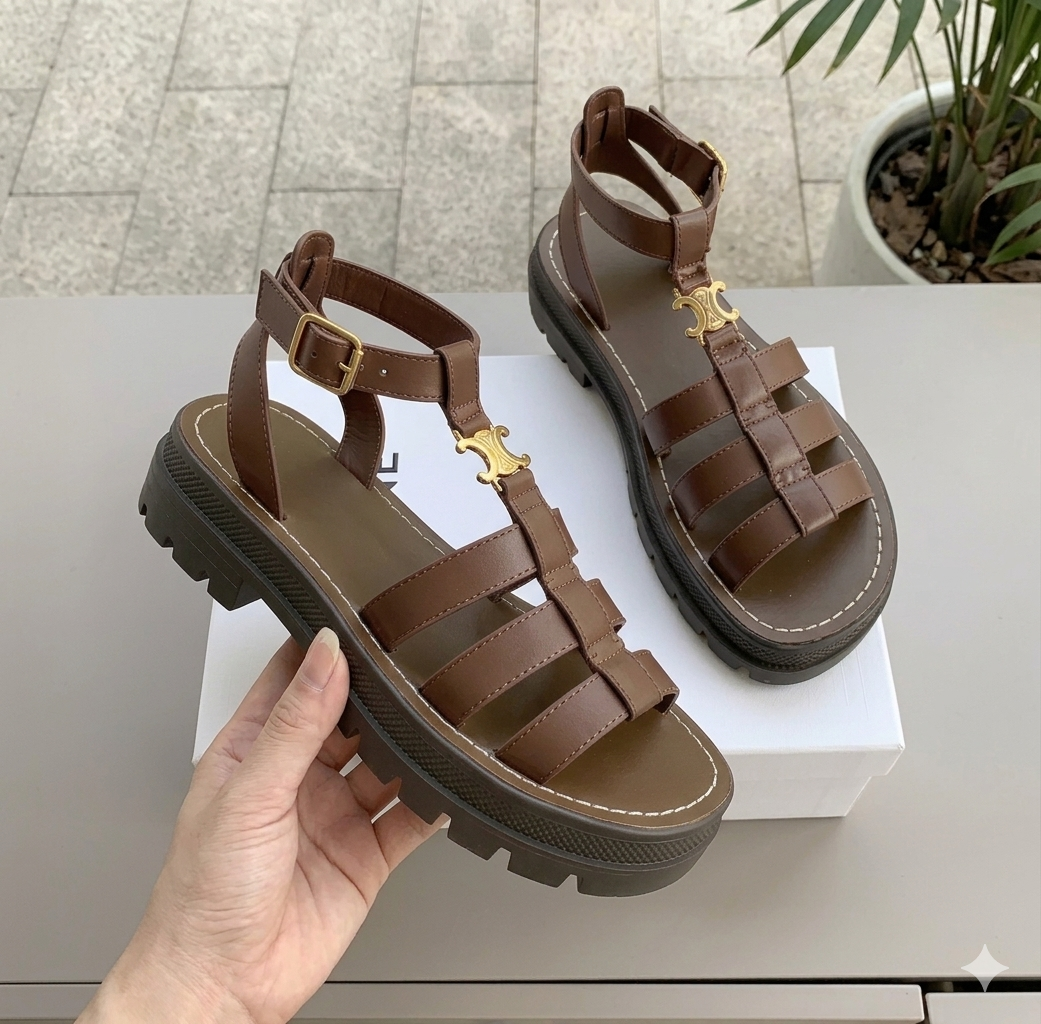 Dames Sandalen Gevlochten Zool Chunky Zomer