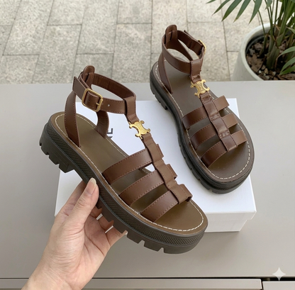Dames Sandalen Gevlochten Zool Chunky Zomer