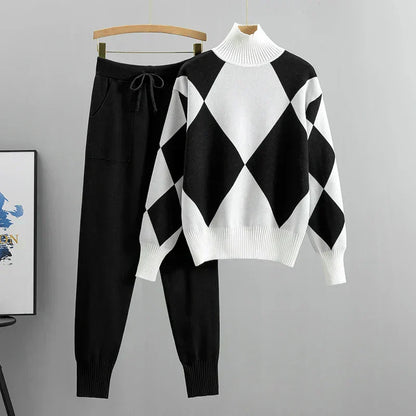 Dames Tweedelige Set Elegante Stijl