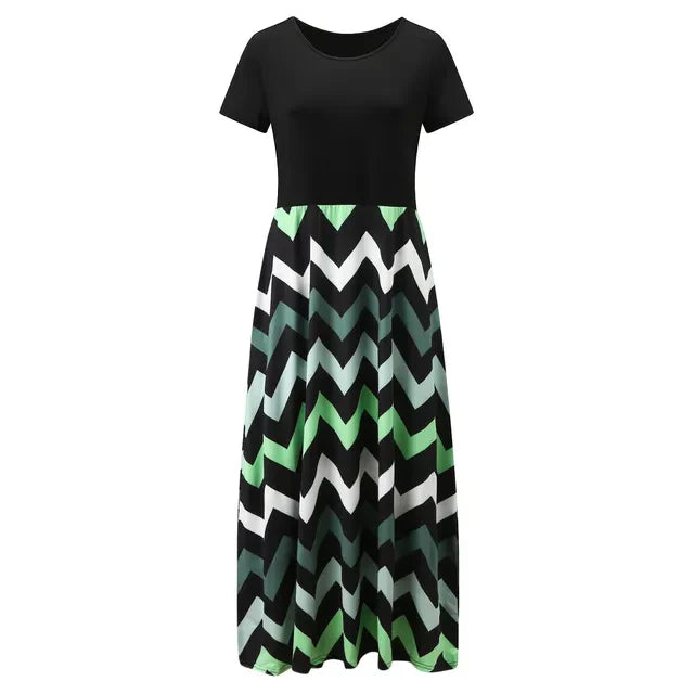 Mouwloze Jurk Geometric Print Zomerjurk Vrouwelijk - StudioMarella