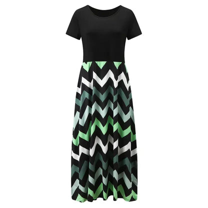 Mouwloze Jurk Geometric Print Zomerjurk Vrouwelijk - StudioMarella