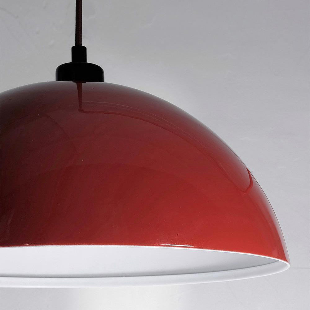 Geometrische Wandlamp Plug-In met Dimfunctie – Rood & Zwart Metalen Design – 3 Maten S/M/L