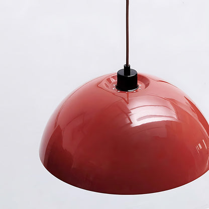 Geometrische Wandlamp Plug-In met Dimfunctie – Rood & Zwart Metalen Design – 3 Maten S/M/L