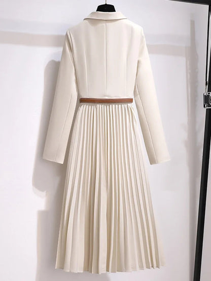 Geplooide A-lijn Midi-jurk Dames | Elegante Jurkjes 2