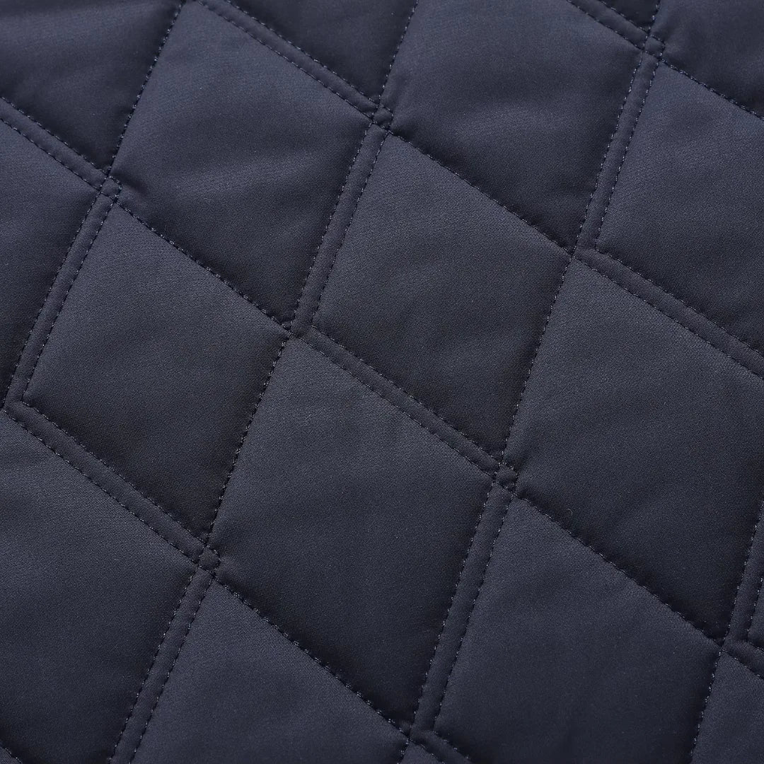 Gequilt jas met klassieke kraag en knoopsluiting