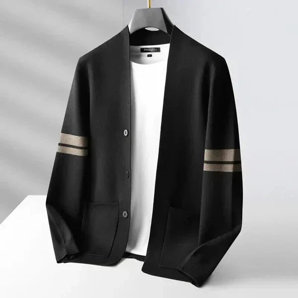 Gerhard – modern gebreid vest met knoopsluiting 1