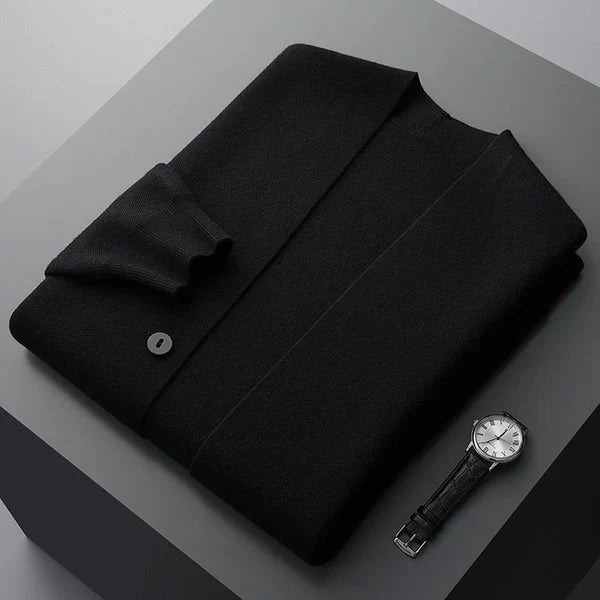 Gerhard – modern gebreid vest met knoopsluiting 4