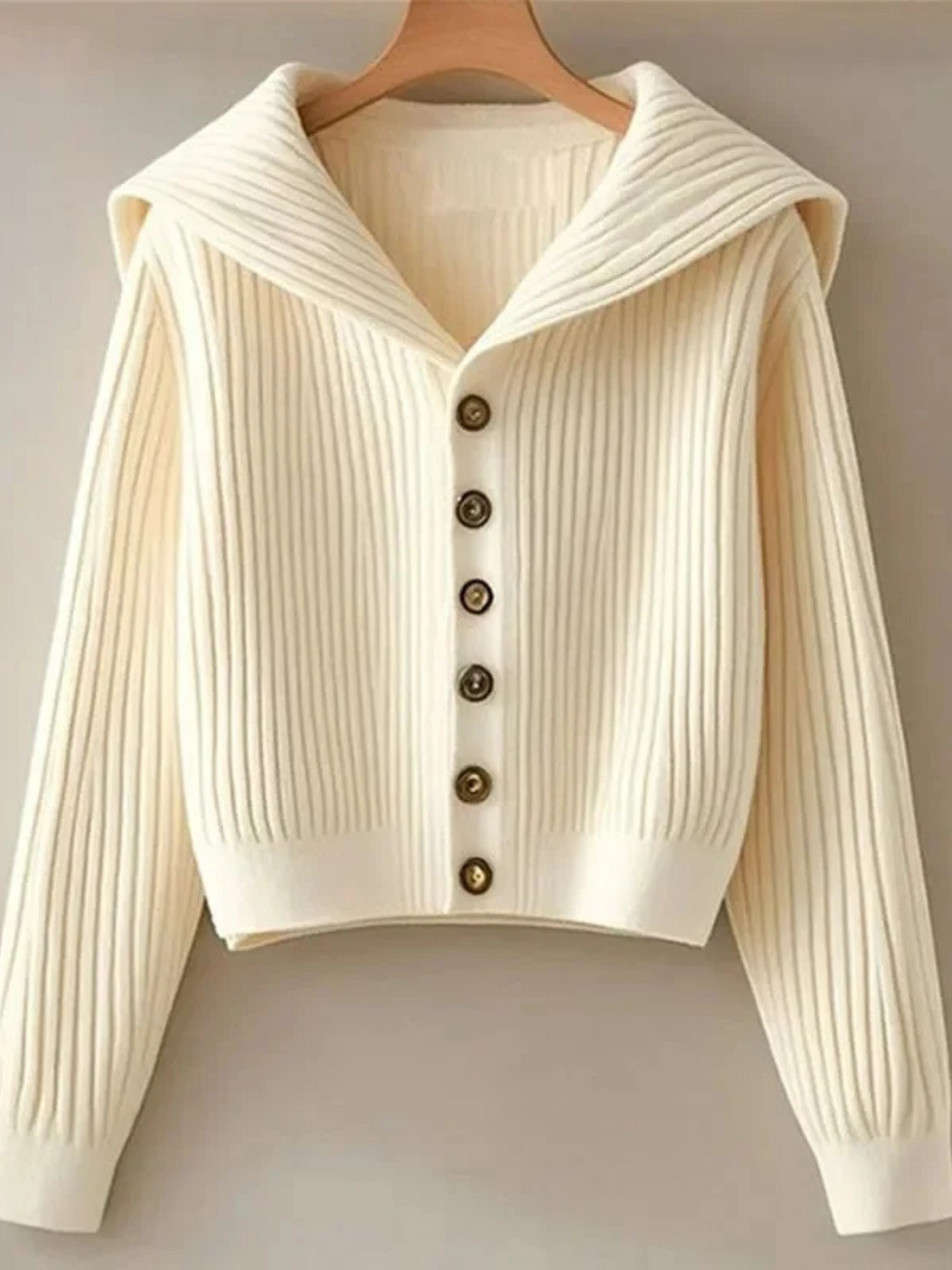 Geribd Cropped Vest met Knopen | Dames Vest 1