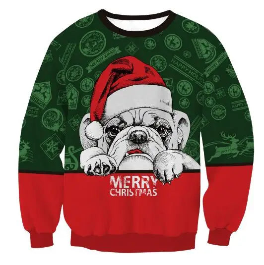 Heren Trui Kerstprint Warm en Comfortabel Gebreid
