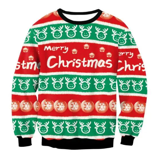 Heren Trui Kerstprint Warm en Comfortabel Gebreid