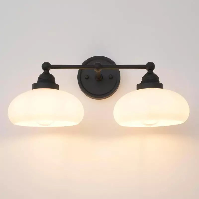 Vintage Wandlamp Melkwit Glas Industriële Stijl Verlichting Slaapkamer Gang