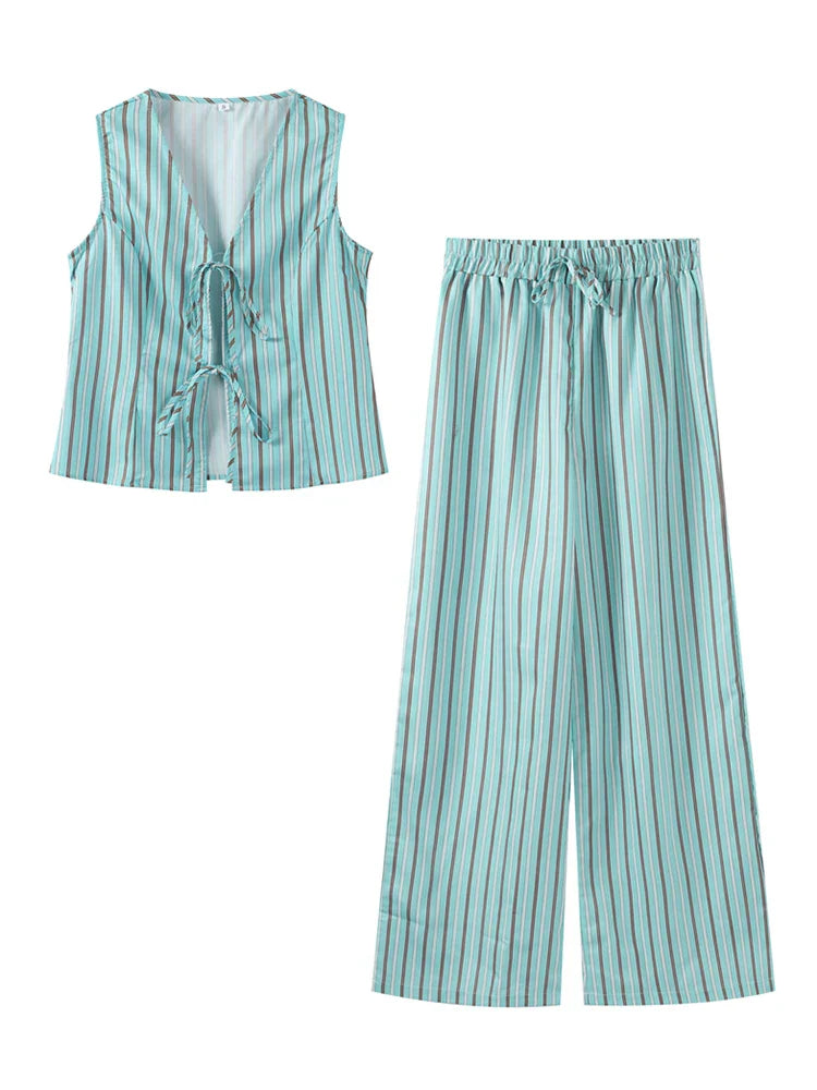 Boho Vest Broek Pak Set Zomer Jurk