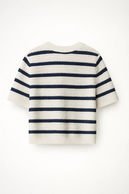 Dames Vest Kort Model Gebreid met Knoopsluiting Casual