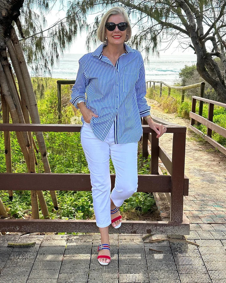 Gestreept Overhemd Whitney | Elegant Casual Shirt 1