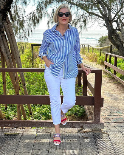Gestreept Overhemd Whitney | Elegant Casual Shirt 1