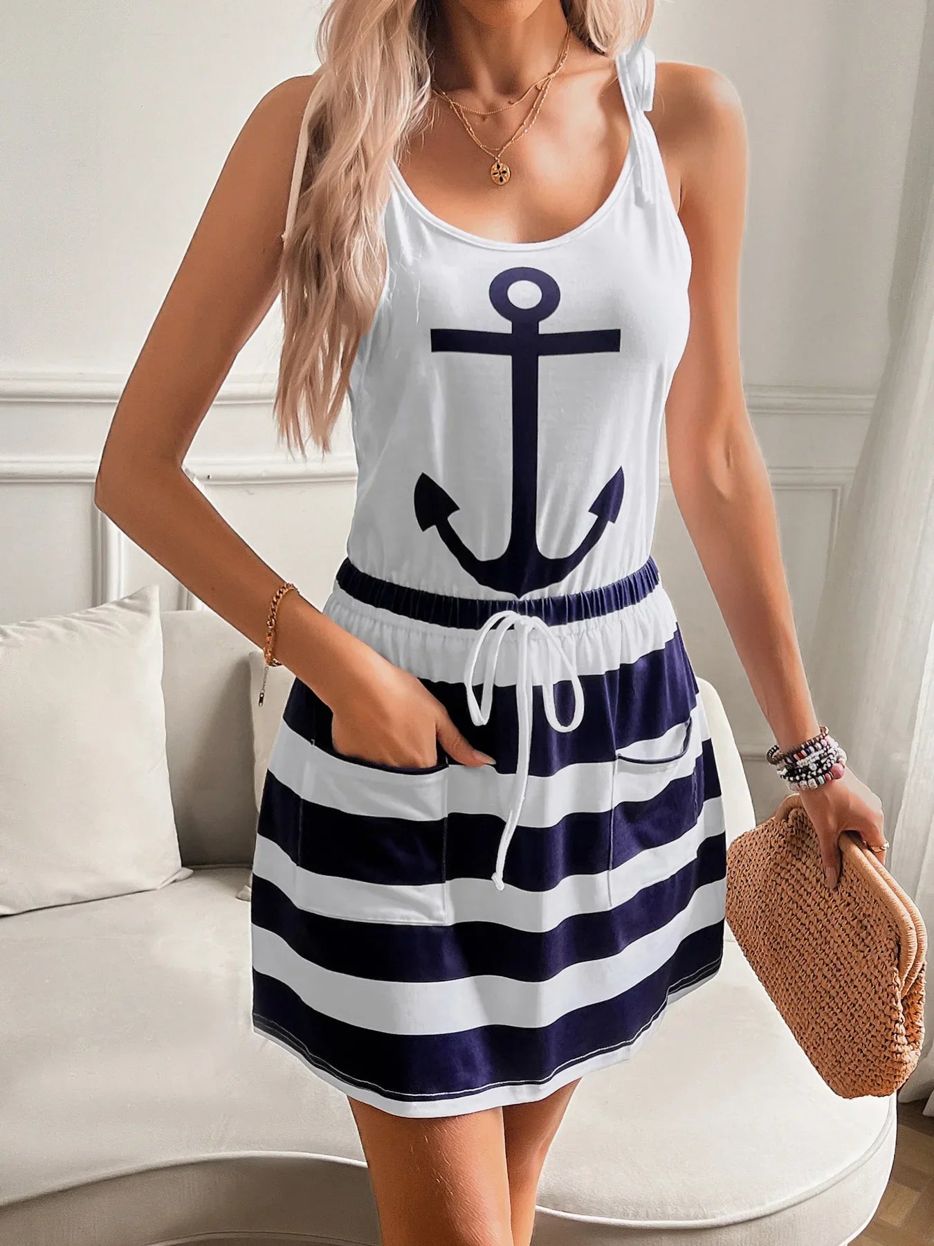 Zomerjurk Bohemien Stijl Vrouwelijke Jurk