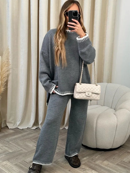 Warme Twee-Delige Outfit Set voor Vrouw Comfortabel