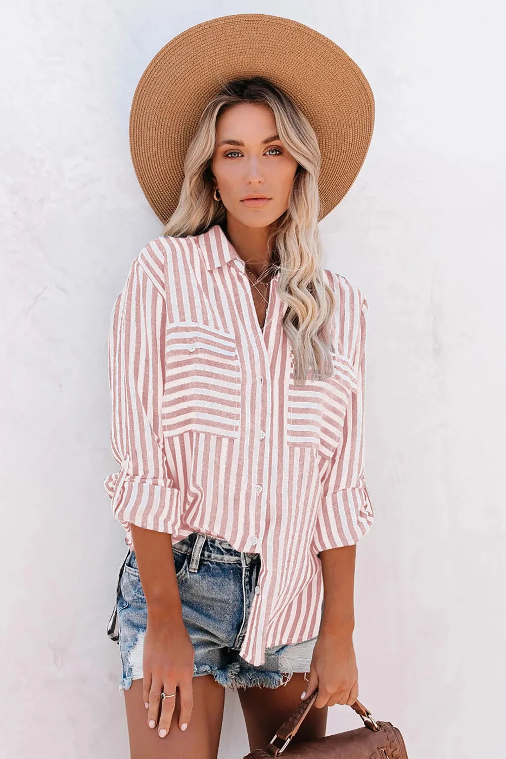 Oversized Blouse met Strepen voor Vrouw - StudioMarella