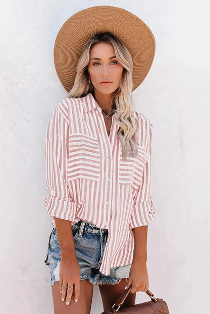 Oversized Blouse met Strepen voor Vrouw - StudioMarella