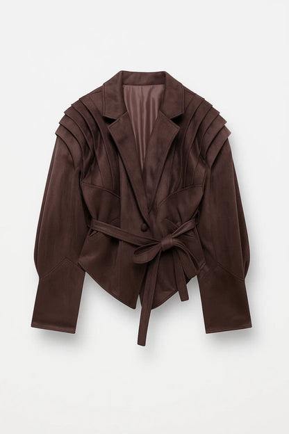 Damesjas Oversized met Ceintuur voor Een Casual Look - StudioMarella