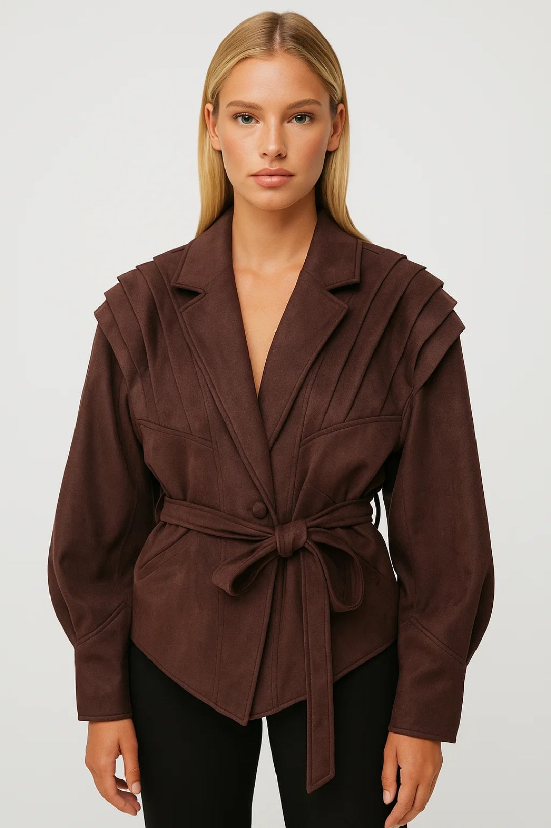 Damesjas Oversized met Ceintuur voor Een Casual Look
