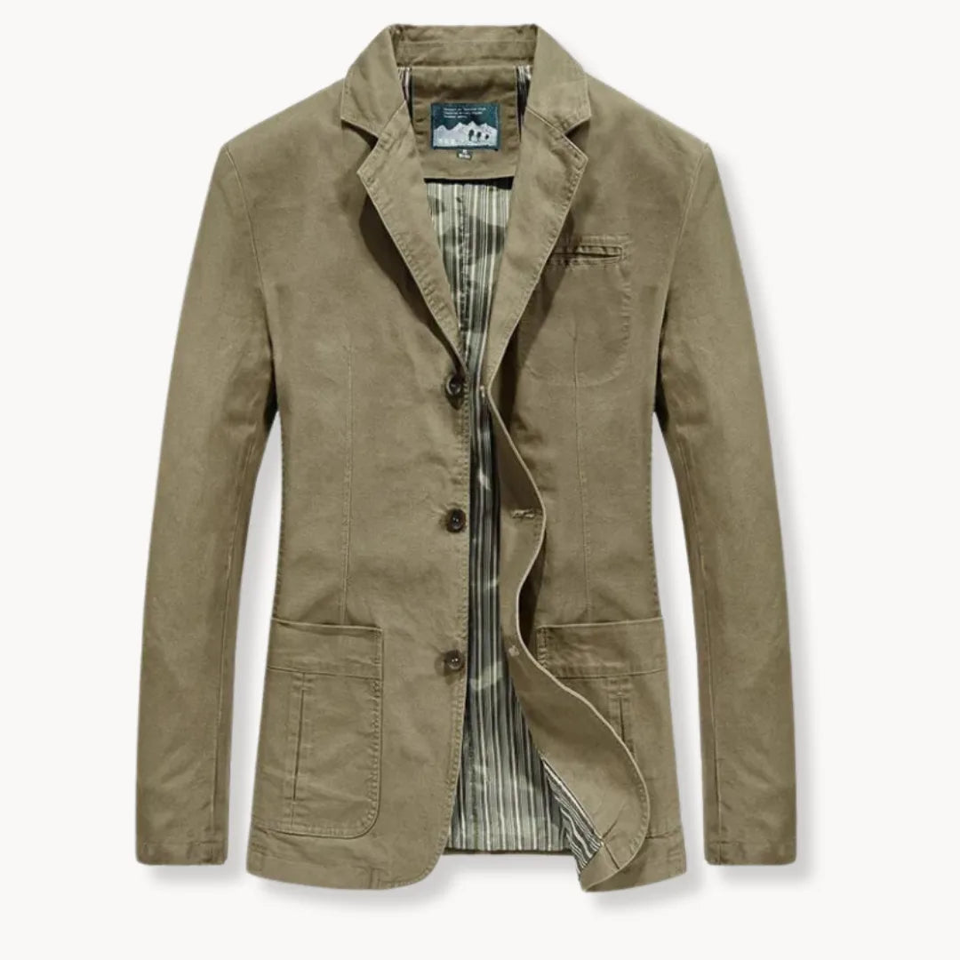 Heren Blazer Met Reverskraag en Twee Voorzakken - StudioMarella