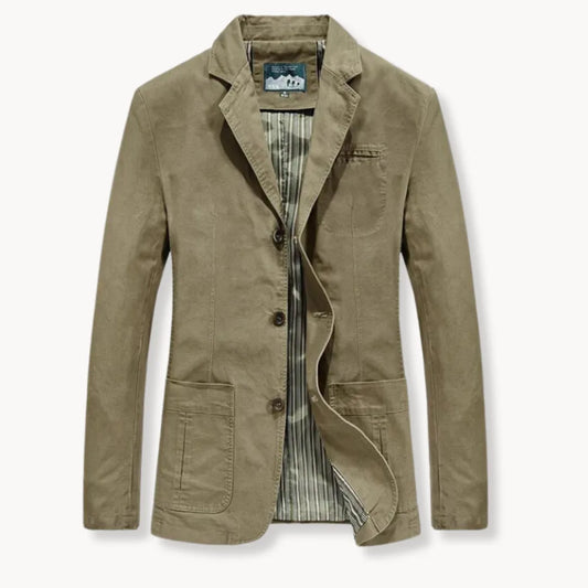 Heren Blazer Met Reverskraag en Twee Voorzakken - StudioMarella