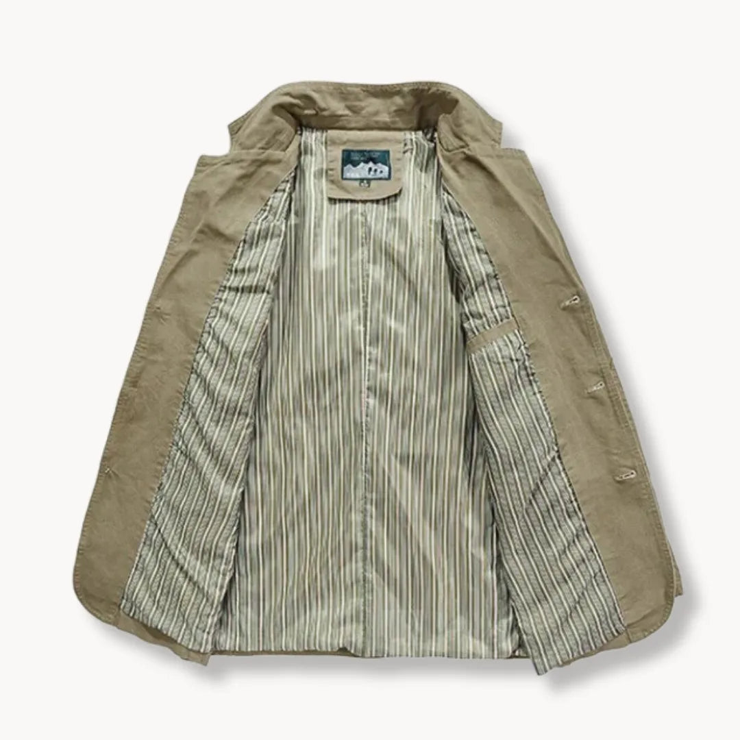 Getailleerde blazer met reverskraag en voorzakken
