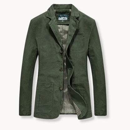 Getailleerde blazer met reverskraag en voorzakken