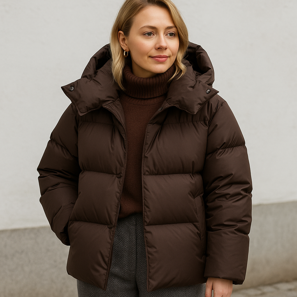 Winterjas Dames Warm met Capuchon en Loose Fit - StudioMarella