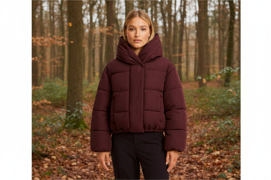 Dames Gewatteerde Jas Oversized met Capuchon Warm - StudioMarella