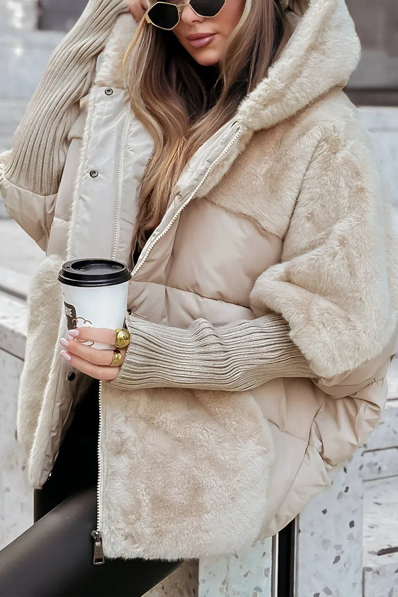 Dames Winterjas Lange Gewatteerd met Capuchon Warm en Comfortabel