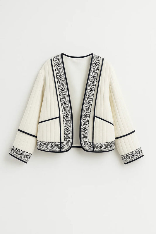 Dames Vest Gewatteerd met Open Voorkant Elegant Design - StudioMarella