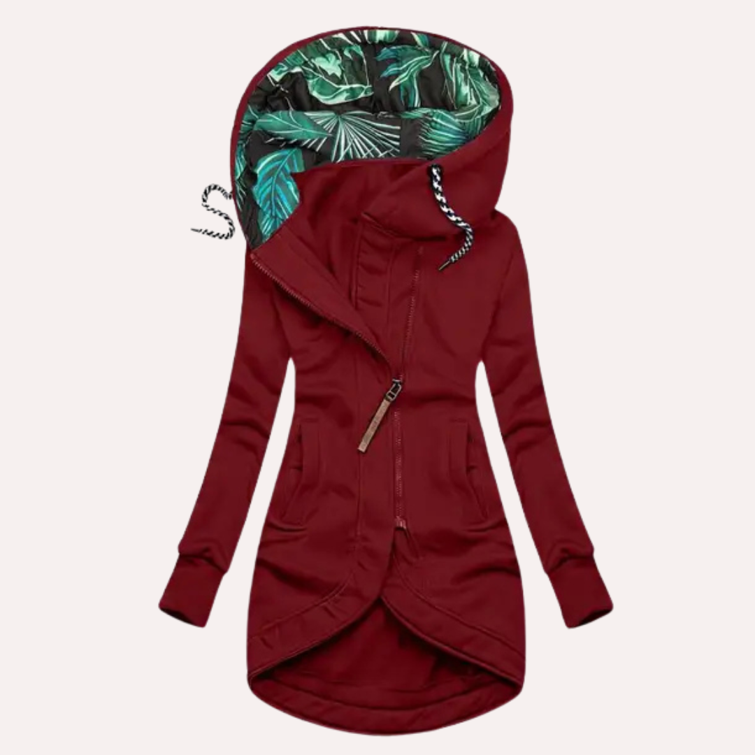 Fleece Jas met Kap voor Dames Elegante Look