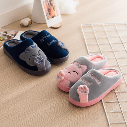 Katten Pantoffels Dames Zachte Antislip Warme Pantoffels