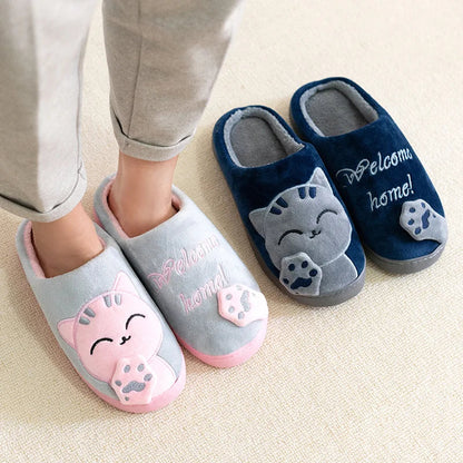 Katten Pantoffels voor Dames Zachte Warme Antislip